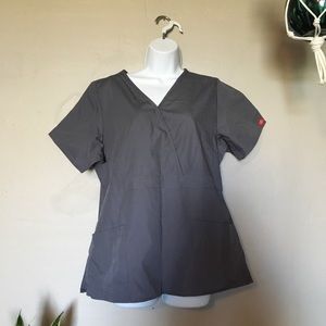 Dickies gray scrub top